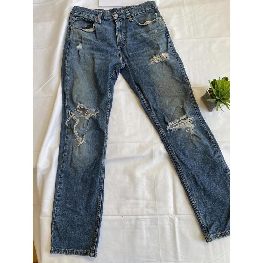 511 Levi's Distressed Blue Denim Jeans  30x32